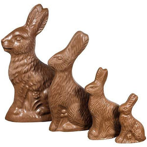 Solid Chocolate Easter Bunnies:)