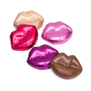 Foiled Milk Chocolate Valentine's Day Lips