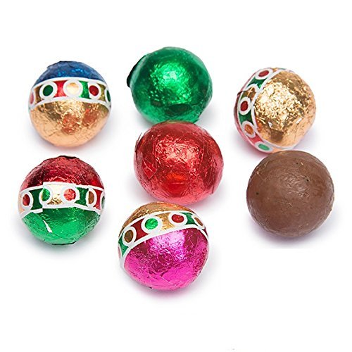 Foiled Ornament Balls in Milk Chocolate
