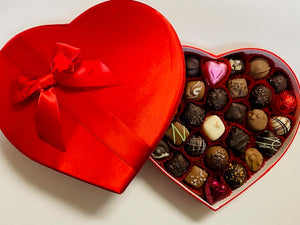 Heart Box with Assorted Milk & Dark Chocolates