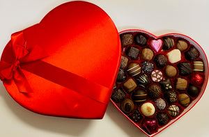 Heart Box with Assorted Milk & Dark Chocolates