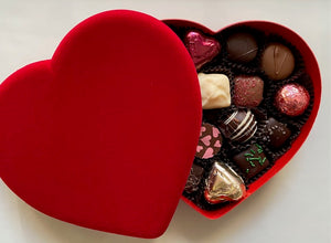Heart Box with Assorted Milk & Dark Chocolates