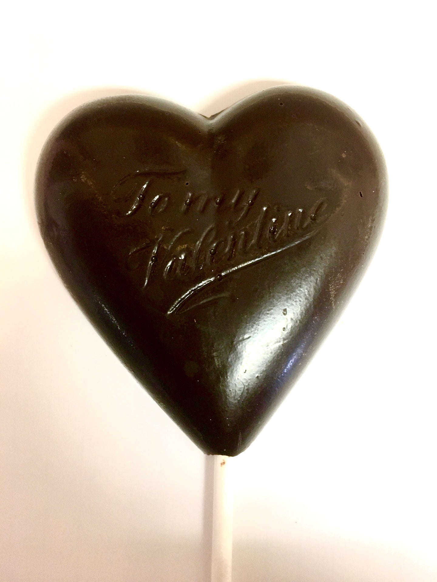 Lollipops: Milk or Dark Chocolate Hearts