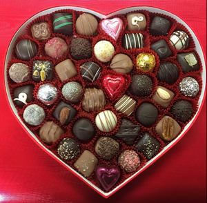 Heart Box with Assorted Milk & Dark Chocolates